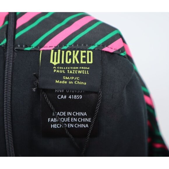 Wicked Paul Tazewell Collection Striped Balloon Skirt Preppy SM - Picture 2 of 8